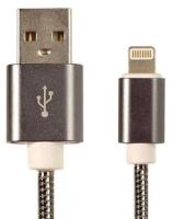 Кабель Premier 6-703M2 1.0BK USB (m)-Lightning (m) 1м черный пакет