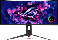 Монитор Asus 34" ROG Swift PG34WCDN черный QD OLED LED 21:9 HDMI матовая HAS Piv 1300cd 178гр/178гр 3440x1440 360Hz FreeSync Premium Pro DP Quad 2K (1440p) USB 8.3кг