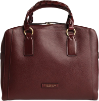 Деловая сумка женская The Bridge Ines 045525EN/YF бордовая натур.кожа