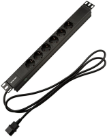 Блок распределения питания Rexant 04-0301-1 гор.размещ. 6xSchuko базовые 10A C14 2м