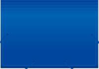 Портфель Бюрократ -BPR6BLUE 6 отдел. A4 пластик 0.7мм синий