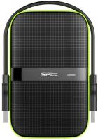 Жесткий диск Silicon Power USB3.0 4TB SP040TBPHDA60S3K A60 Armor 2.5" черный/зеленый