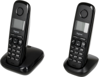 Р/Телефон Dect Gigaset A170 DUO черный (труб. в компл.:2шт) АОН