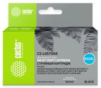 Картридж струйный Cactus CS-L0S70AE №953XL черный пигментный (56мл) для HP OJ Pro 7740/8210/8218/8710/8715 с чипом