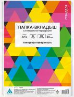 Папка-вкладыш Бюрократ Стандарт 013BB10 глянцевые A4+ 30мкм (упак.:10шт)