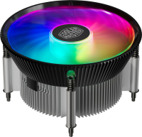 Устройство охлаждения(кулер) Cooler Master i70C ARGB Soc-1700/1851 серебристый/черный 4-pin 28dB Al 130W 400gr Ret (RR-I7C7-18PA-R1)