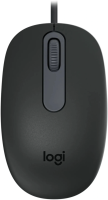 Мышь Logitech M86 черный оптическая 8000dpi USB для ноутбука 2but (910-007661)