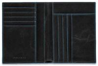 Кошелек мужской Piquadro Blue Square PU1393B2R/N черный натур.кожа