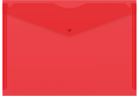 Конверт на кнопке Silwerhof Eco SE-PK120/RED A4 пластик 0.12мм красный
