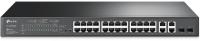 Коммутатор TP-Link SL2428P (L2) 24x100Мбит/с 4x1Гбит/с 2xКомбо(1000BASE-T/SFP) 24PoE+ 250W управляемый