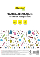Папка-вкладыш Silwerhof SE-F45T100 тисненые A4+ полипропилен 45мкм (упак.:100шт)