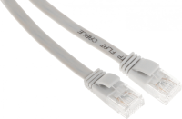 Патч-корд Buro Flat 10Гбит/с UTP 4 пары cat.5E Cu molded 1.5м серый RJ-45 (m)-RJ-45 (m) (BU-5E-FLAT-1.5M-G)