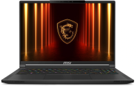 Ноутбук MSI Stealth 16 AI A2HWFG-086XRU Core Ultra 7 255H 32Gb SSD1Tb NVIDIA GeForce RTX 5060 8Gb 16" OLED QHD+ (2560x1600) FreeDOS black WiFi BT Cam (9S7-15F535-086)