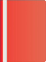Папка-скоросшиватель Silwerhof SE-PSE20/RED A4 прозрач.верх.лист пластик красный 0.11/0.13