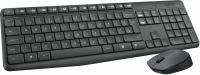Клавиатура + мышь Logitech MK235 клав:серый мышь:серый/черный USB беспроводная Multimedia (920-007949)