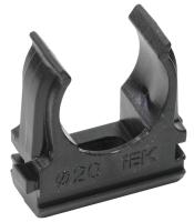 Держатель IEK CTA10D-CF20-K02-100 с защелкой 20мм полистирол черный (100 шт. в упаковке)