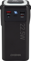 Мобильный аккумулятор Digma DGPF30B 30000mAh QC3.0/PD3.0 22.5W 3A 4xUSB-A/2xUSB-C черный (DGPF30B22PBK)