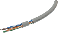 Кабель информационный Sysmatrix TP UUTP4.5ES24.PVC.GY305 кат.5E U/UTP 4 пары 24AWG нг(А)-LS внутренний 305м серый