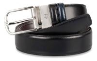 Ремень Piquadro C11 CU3049C11/NB 125х3.50см черный/синий натур.кожа