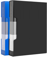 Папка с 80 прозр.вклад. Deli EF902 A4 ассорти в коробе