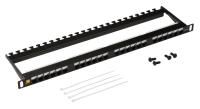 Патч-панель Lanmaster LAN-PPC24U5E 19" 0.5U 24xRJ45 кат.5E UTP