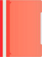 Папка-скоросшиватель Бюрократ -PS-K20RED A4 прозрач.верх.лист карм.на лиц.стор. пластик красный 0.12/0.16