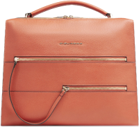 Деловая сумка Piquadro Patricia CA6774W140/AR с отделением для ноутбука 14" коралловая натур.кожа