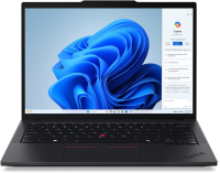 Ноутбук Lenovo ThinkPad T14 G5 Core Ultra 7 155U 16Gb SSD512Gb Intel Graphics 14" IPS WUXGA (1920x1200) Windows 11 Pro 64 black WiFi BT Cam (21ML0089US)