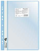 Папка-скоросшиватель Silwerhof 255123-02 A4 прозрач.верх.лист 30 вкладышей боков.перф. полипропилен голубой