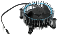 Устройство охлаждения(кулер) Intel RM1 M23901 Soc-1700/1851 черный 4-pin 16-29dB Al+Cu 95W 350gr brown box