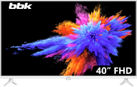 Телевизор LED BBK 40" 40LEM-1054/FTS2C (W) белый FULL HD 60Hz DVB-T2 DVB-C DVB-S2 USB (RUS)