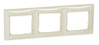 Рамка Legrand Valena 774353 накладная 3x горизонтальный монтаж поликарбонат слоновая кость
