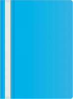 Папка-скоросшиватель Silwerhof Eco SE-PSE20/AZURE A4 прозрач.верх.лист пластик голубой 0.11/0.13