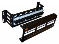 Патч-панель Lanmaster LAN-PPF12U5E/W 19" 1U 12xRJ45 кат.5E UTP