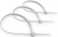 Стяжка пластиковая Cabeus CT-150 150x2.5мм (упак:100шт) нейлон внешний (-40/+85) белый