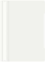 Папка-скоросшиватель Бюрократ -PS20WH A4 прозрач.верх.лист пластик белый 0.12/0.16