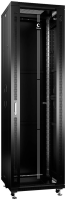 Шкаф серверный Cabeus (SH-05C-42U60/100-BK) напольный 42U 600x1000мм пер.дв.стекл металл 800кг черный 900мм 111.4кг 220град. 2055мм IP20 сталь