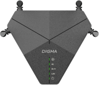 Роутер беспроводной Digma DWR-N302LTE N300 10/100BASE-TX/3G/4G cat. 4 черный
