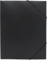 Папка на резинке Silwerhof Eco SE-PR04BLK A4 пластик 0.5мм кор.15мм черный