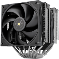 Устройство охлаждения(кулер) Thermalright Royal Knight 120 Soc-AM5/AM4/1200/1700/1851 серебристый/черный 4-pin 28.4dB Al+Cu Ret (RK120)