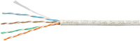 Кабель информационный Cabeus UTP-4P-CAT.5E-SOLID-WH кат.5E U/UTP 4 пары PVC внутренний 305м белый