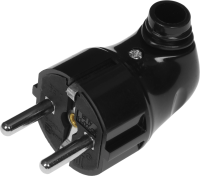 Вилка IEK ВПу11-02-Ст (EVP11-16-01-K02) разборная угловая с заземляющим контактом