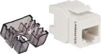 Модуль Lanmaster LAN-OK45U6/180N-WH информ. Keystone RJ45 кат.6 UTP бел.