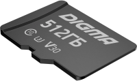 Флеш карта microSDXC 512GB Digma CARD30 V30 + adapter