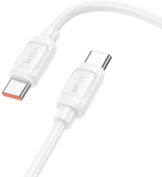 Кабель Hoco X115 52025 USB Type-C (m)-USB Type-C (m) 1.2м белый