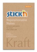Блок самоклеящийся бумажный Stick`n 21638 76x51мм 100лист. 62г/м2 Kraft Notes