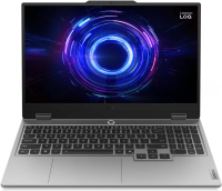 Ноутбук Lenovo LOQ 15IRX10 Core i7 14700HX 16Gb SSD512Gb NVIDIA GeForce RTX 5060 8Gb 15.6" IPS FHD (1920x1080) без ОС grey WiFi BT Cam (83JE00YLPS)