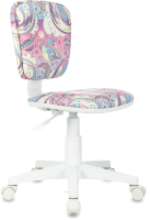 Кресло детское Бюрократ CH-W204NX мультиколор луна розовая крестов. пластик пластик белый