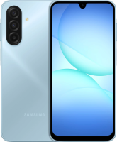Смартфон Samsung SM-A175F Galaxy A17 128Gb 4Gb голубой моноблок 3G 4G 2Sim 6.7" 1080x2340 Android 15 50Mpix 802.11 a/b/g/n/ac NFC GPS GSM900/1800 GSM1900 microSD max2048Gb