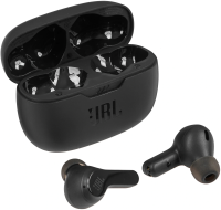 Гарнитура внутриканальные JBL Wave Beam черный беспроводные bluetooth в ушной раковине (JBLWBEAMBLK)